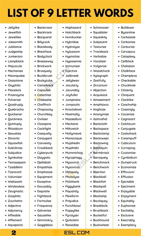 List of 9.
